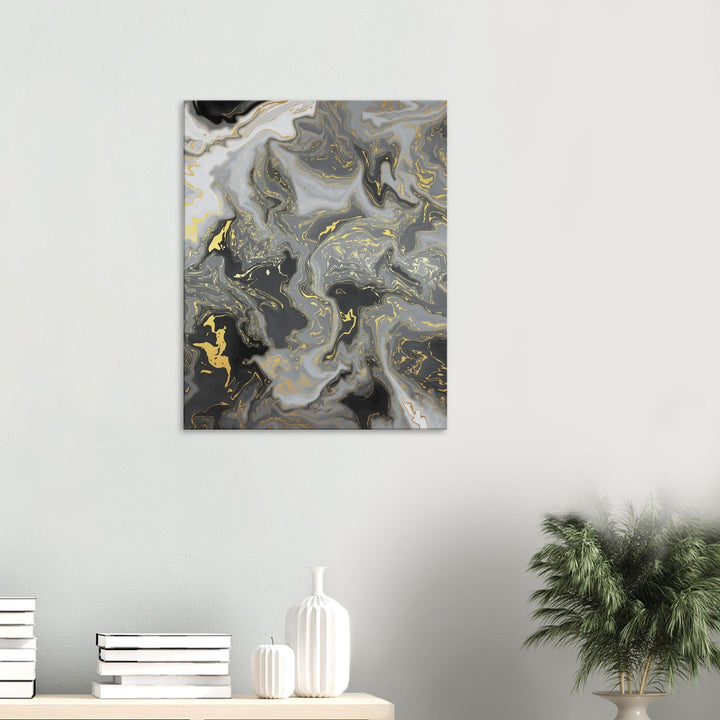 Little Squiffy Print Material 60x75 cm / 24x30″ / Vertical Kiamas Black Marble Canvas Wall Art