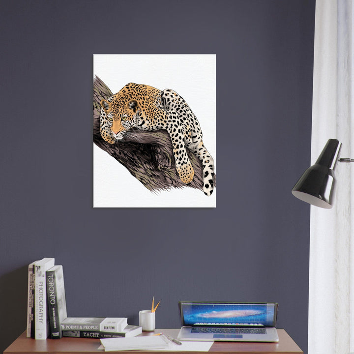 Little Squiffy Print Material 60x75 cm / 24x30″ / Vertical Leopardess Canvas Wall Art