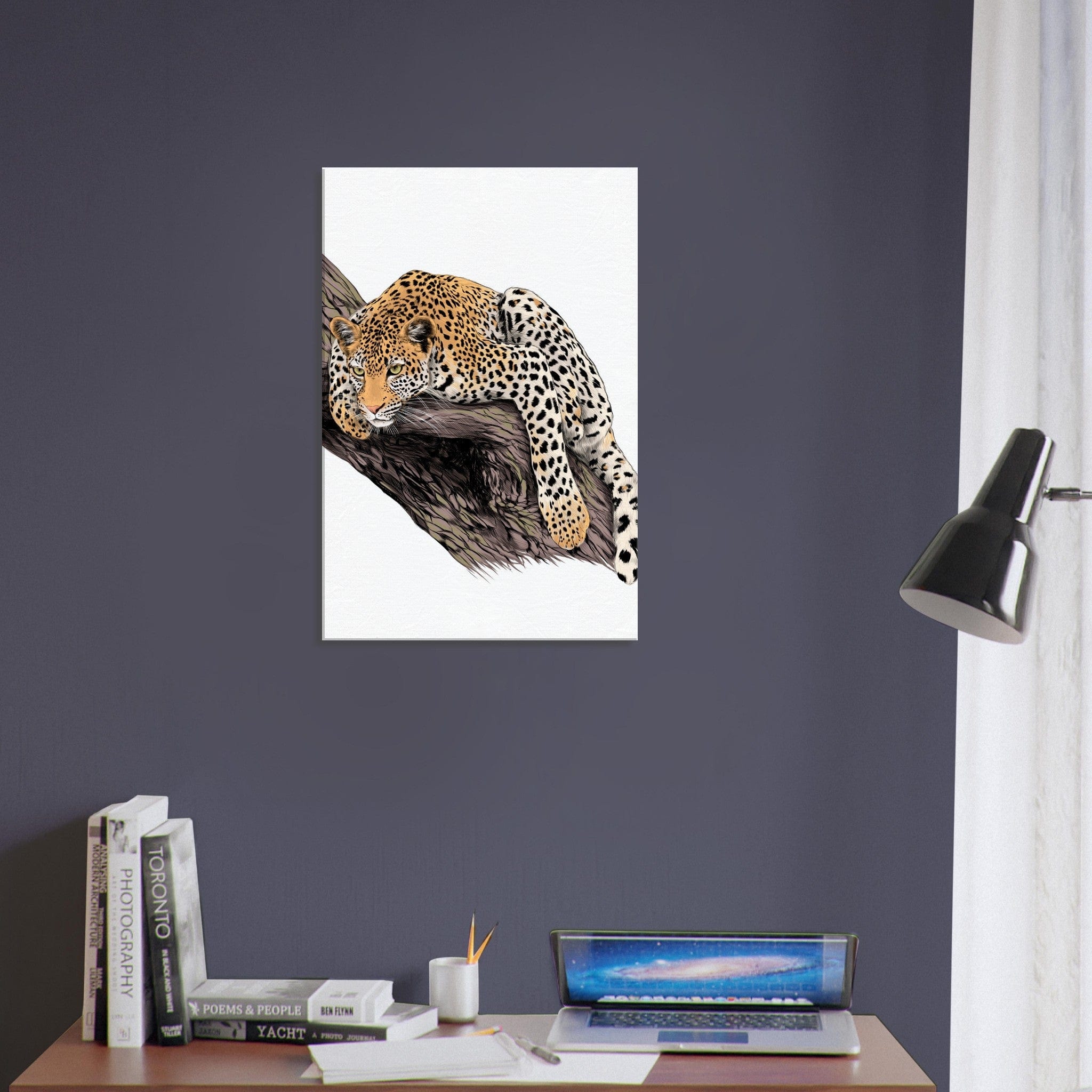 Little Squiffy Print Material 50x75 cm / 20x30″ / Vertical Leopardess Canvas Wall Art