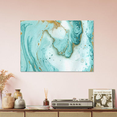 Little Squiffy Print Material 70x100 cm / 28x40″ / Horizontal Twilight Beach Marble Canvas Wall Art