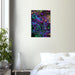 Marble Print Material 50x70 cm / 20x28″ / Vertical Neon Psychedelic Marble Canvas Wall Art