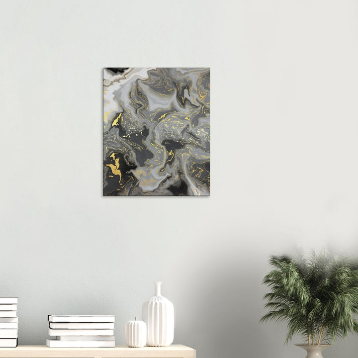 Little Squiffy Print Material 50x60 cm / 20x24″ / Vertical Kiamas Black Marble Canvas Wall Art
