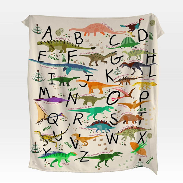 ABC Dinosaur Abc Dinosaur Squiffy Minky Blanket