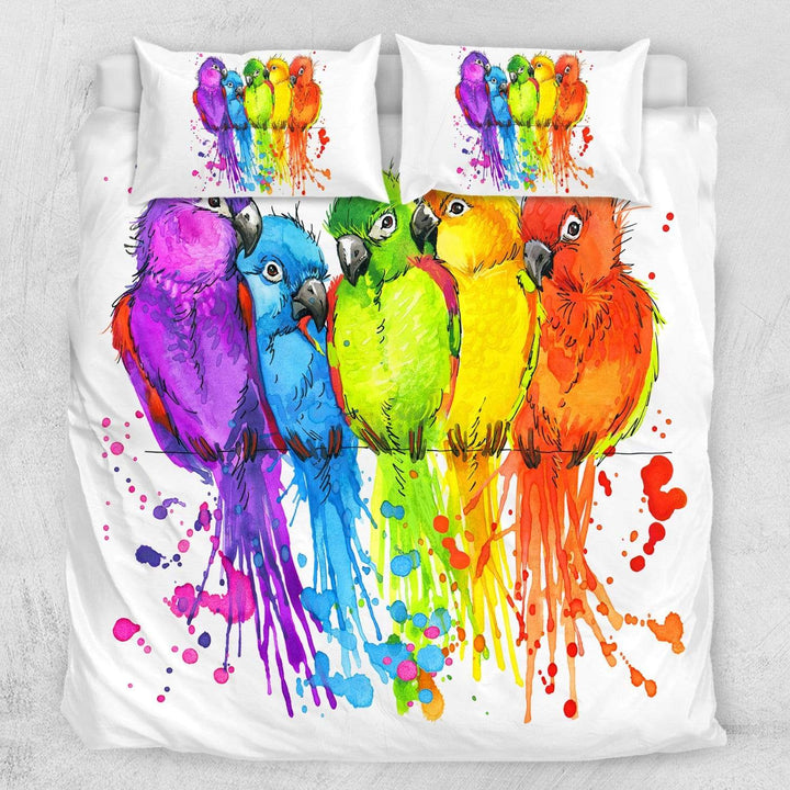 Rainbow Conure Rainbow Conure Quilt Cover Set