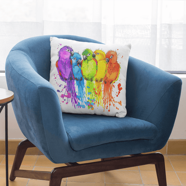 Rainbow Conure Cushion Cover - On sale-On Sale-Little Squiffy
