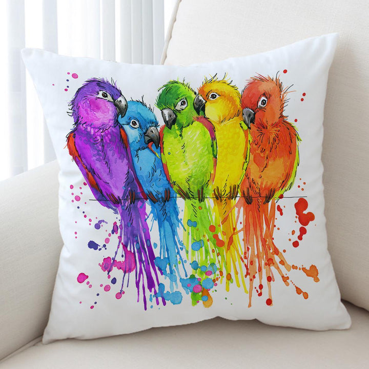 Rainbow Conure Rainbow Conure Cushion Cover