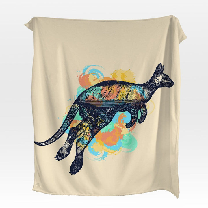 Outback Kangaroo Outback Kangaroo Squiffy Minky Blanket