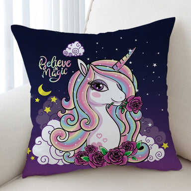 Believe In Magic Unicorn Believe In Magic Unicorn Cushion Cover