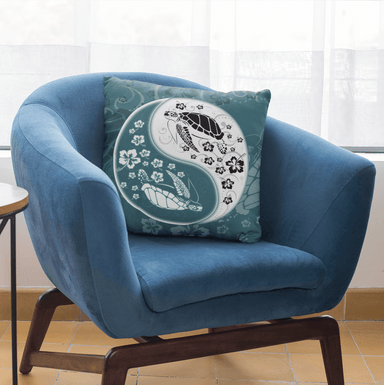 Yin Yang Sea Turtles Cushion Cover - On sale-On Sale-Little Squiffy