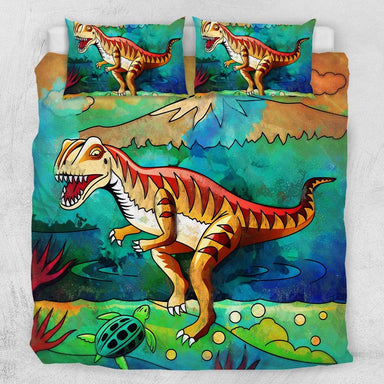 Dinosaur Stomp Dinosaur Stomp Quilt Cover Set - Velociraptor