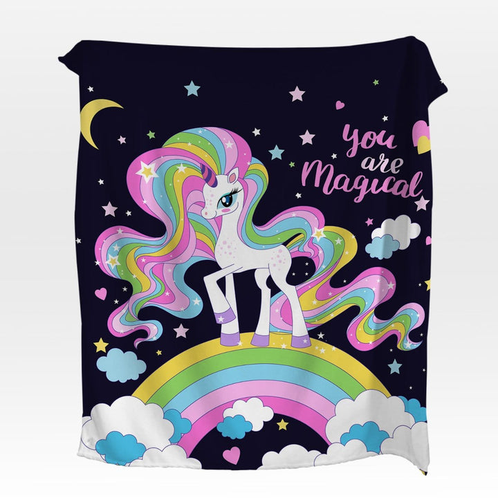 You Are Magical Unicorn You Are Magical Unicorn Squiffy Minky Blanket