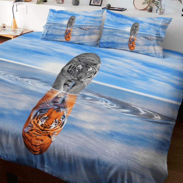 Tiger King - Reflection Tiger King - Reflection Quilt Cover Set