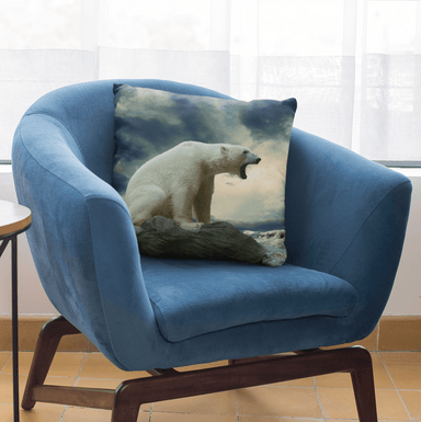 Polar Bear Roar Polar Bear Roar Cushion Cover