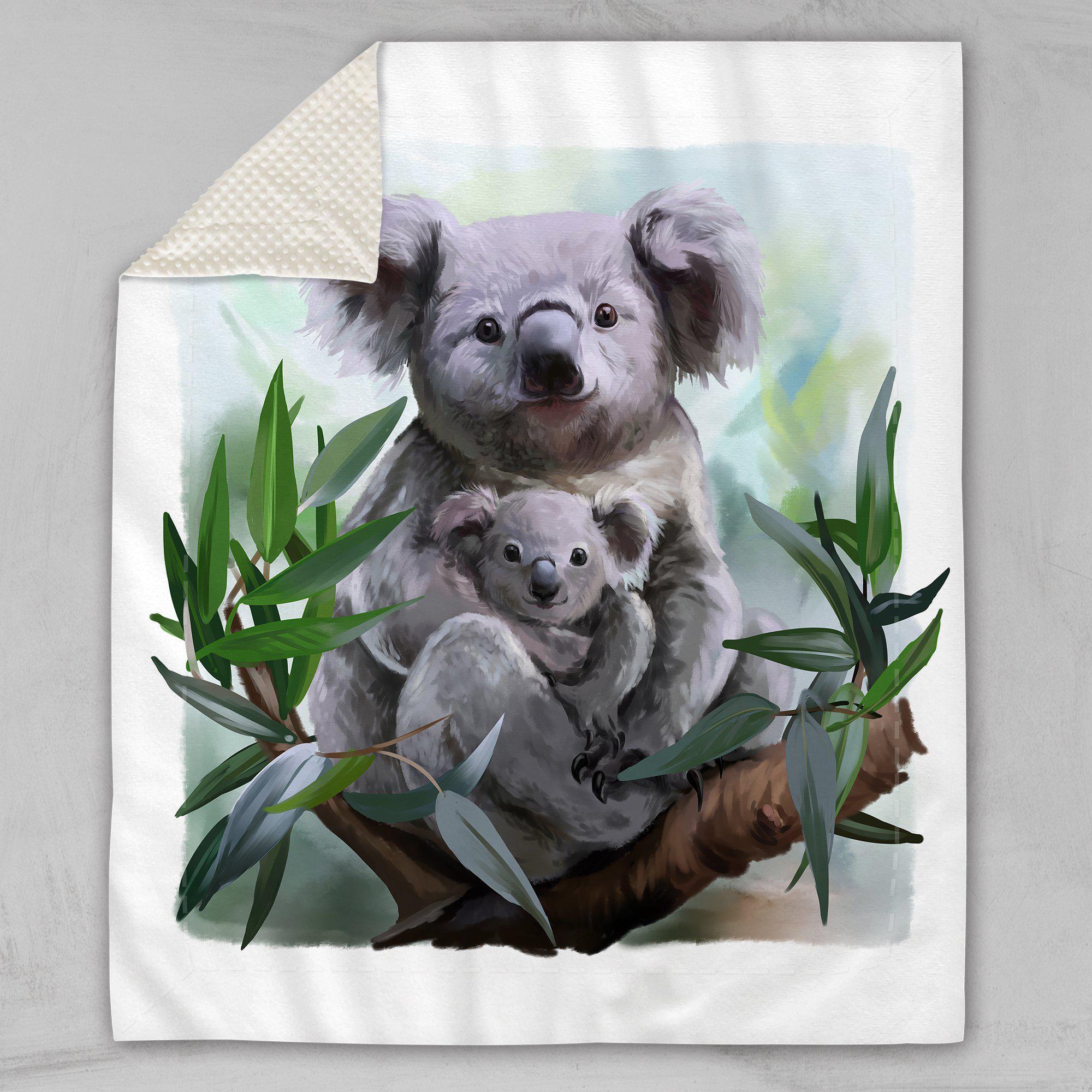 Aussie Koala Aussie Koala Deluxe Minky Blanket