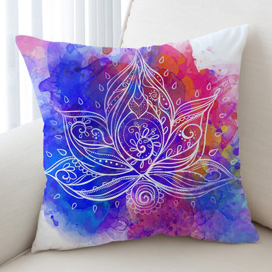 Water Colour Lotus Water Colour Lotus Cushion Cover