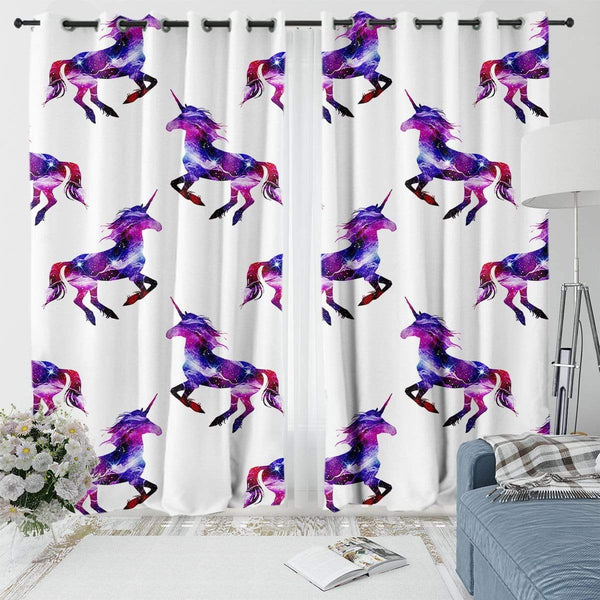 Galaxy Unicorn Galaxy Unicorn Curtain Set