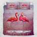 Pink Lake Flamingo AU Single Pink Lake Flamingo Quilt Cover Set