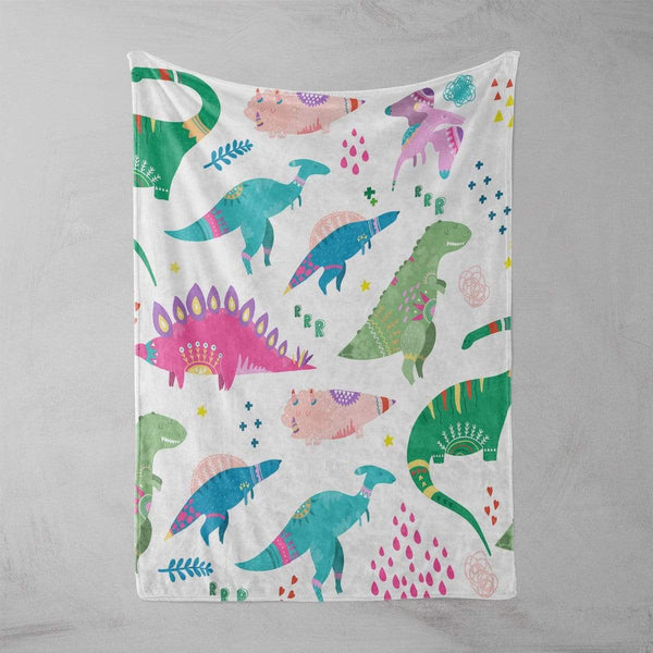 Dinosaur Wonderland Dinosaur Wonderland Squiffy Minky Blanket