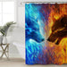 Fire and Ice Fire and Ice Shower Curtain