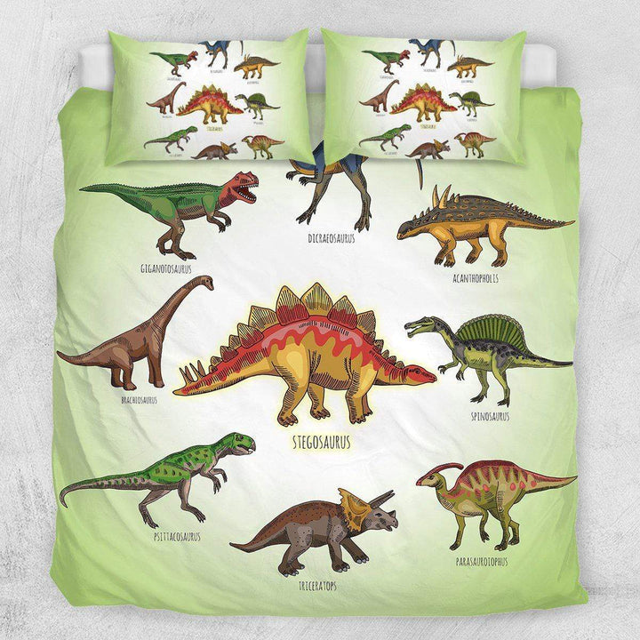 Cartoon Dinosaur's AU Single Cartoon Dinosaur's Quilt Cover Set