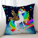 Rainbow Unicorn Cushion Cover - On sale-On Sale-Little Squiffy