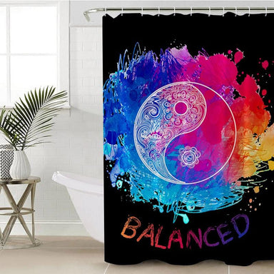 Yin Yang - Balanced Yin Yang - Balanced Shower Curtain