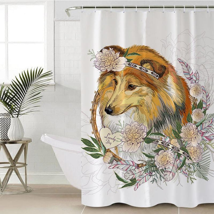 Lassie Collie Lassie Collie Shower Curtain