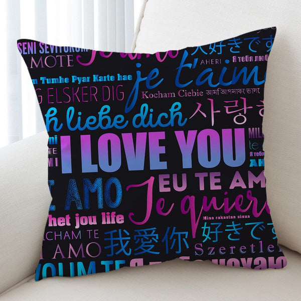 I Love You I Love You Cushion Cover