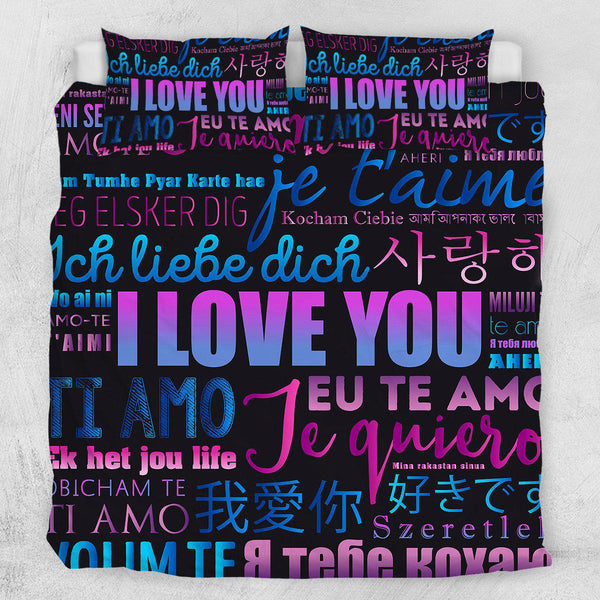 I Love You AU Single I Love You Quilt Cover Set