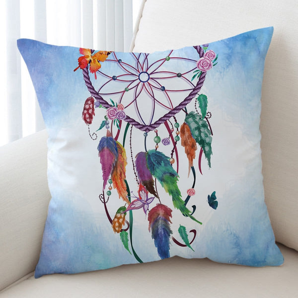 Blue Dreamcatcher Blue Dreamcatcher Cushion Cover