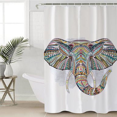 Elephant Bohemia Elephant Bohemian Shower Curtain