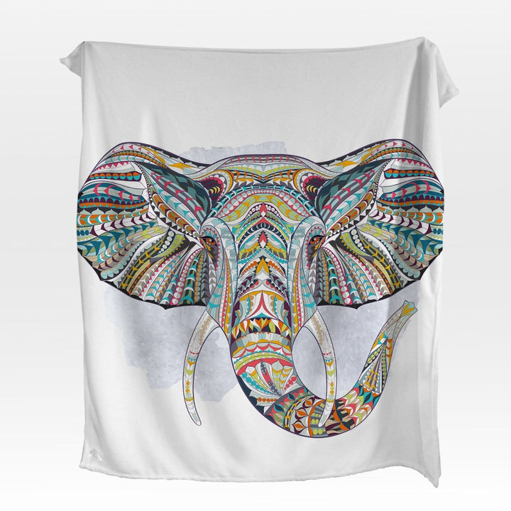 Elephant Bohemia Elephant Bohemian Squiffy Minky Blanket