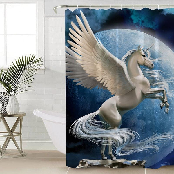 Flying Pegasus Flying Pegasus Shower Curtain