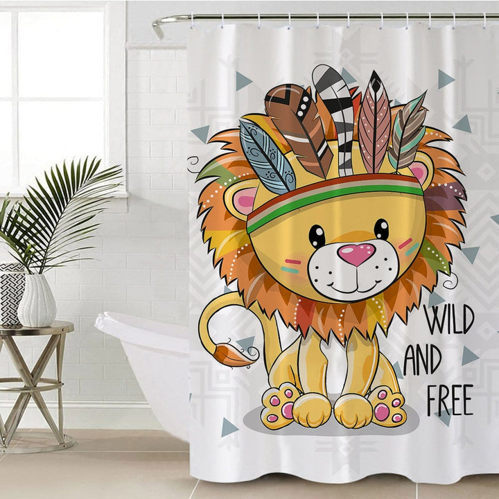 Wild and Free Cub Wild and Free Cub Shower Curtain