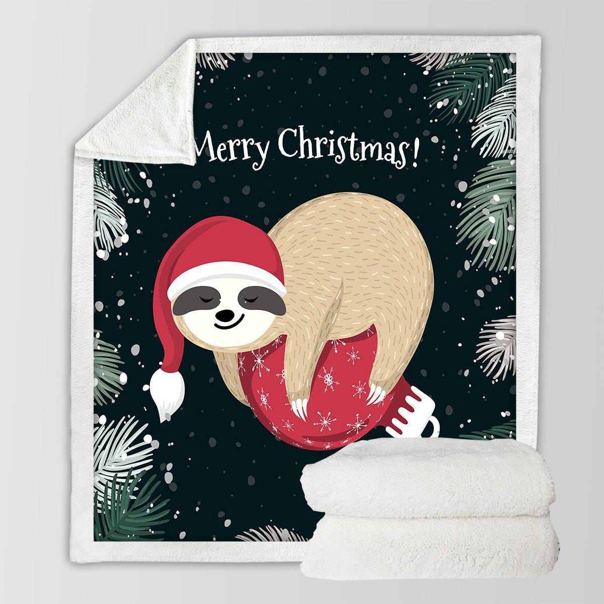 Merry Slothmas Merry Slothmas Blanket