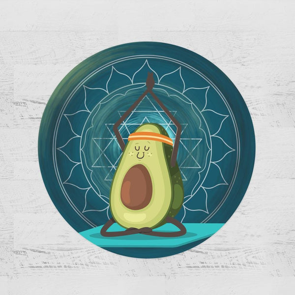 Avocado Yoga Avocado Yoga Round Minky Blanket