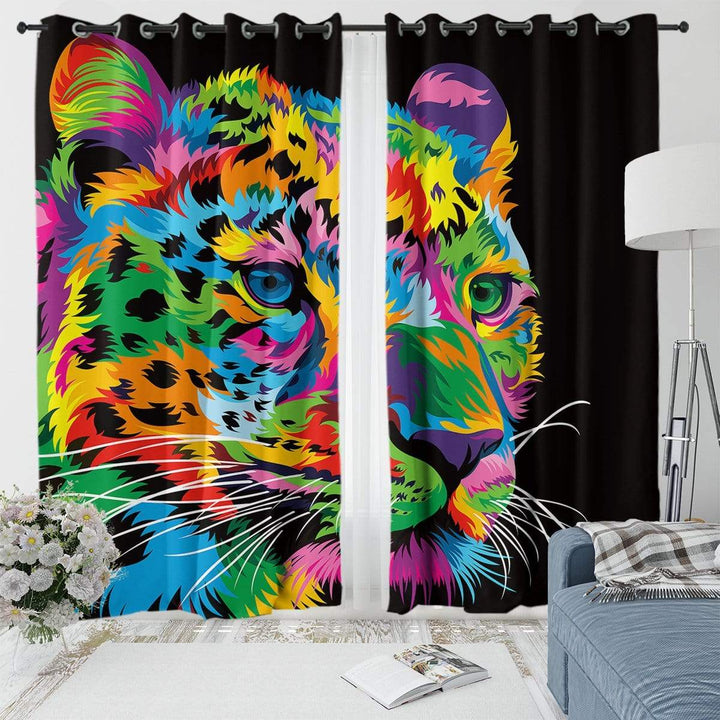 Bright Cheetah Bright Cheetah Curtain Set