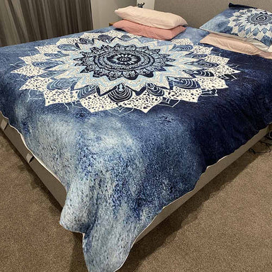 Atlantic Breeze Mandala Quilt Cover Set - On Sale-On Sale-Little Squiffy
