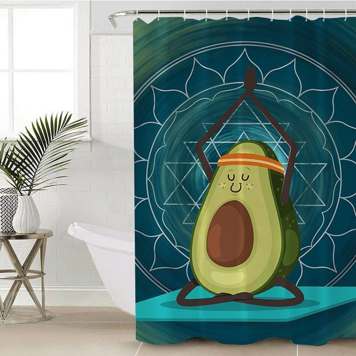 Avocado Yoga Avocado Yoga Shower Curtain