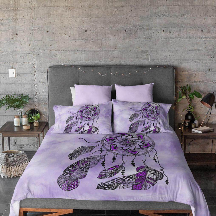 Namaste Dreamcatcher Purple Namaste Dreamcatcher Purple Quilt Cover Set
