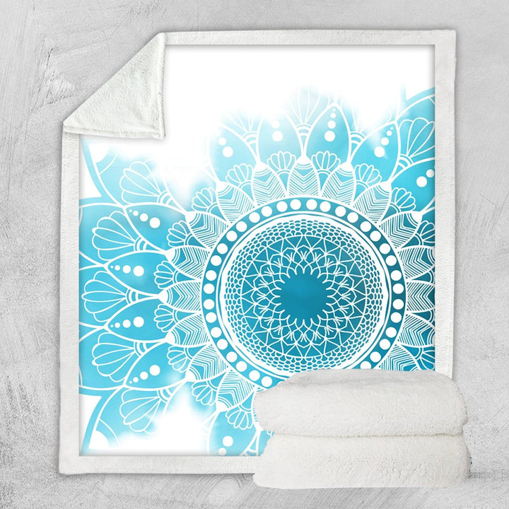 Caribbean Blue Mandala Caribbean Blue Mandala Blanket