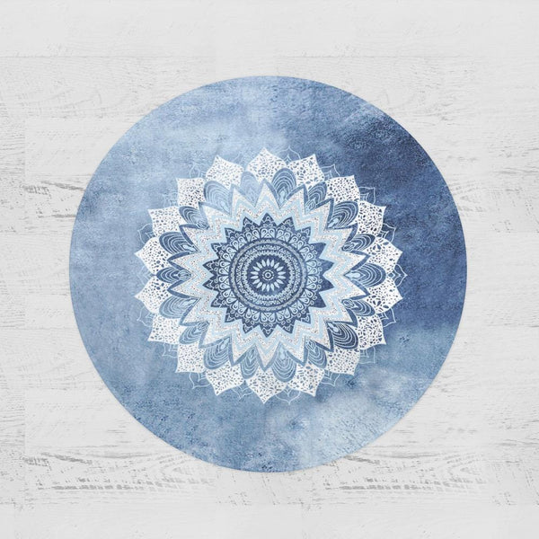 Atlantic Breeze Mandala Atlantic Breeze Mandala Round Minky Blanket