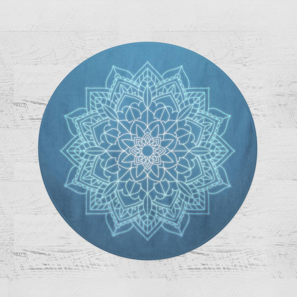 Balinese Mandala Balinese Mandala Round Minky Blanket