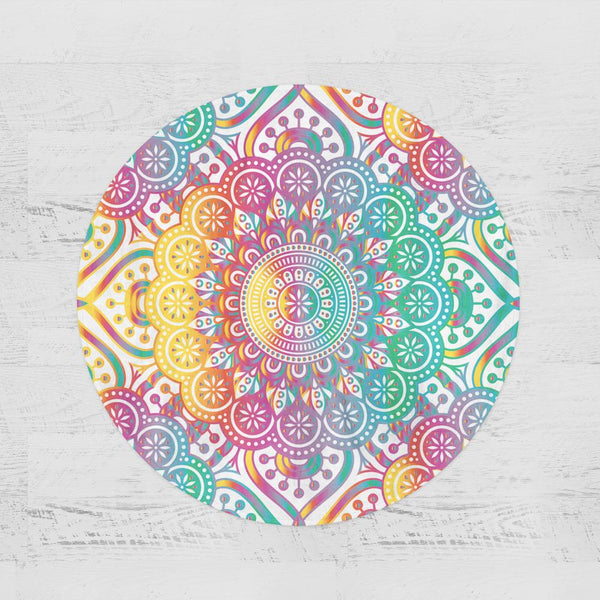 Madness Mandala Madness Mandala Round Minky Blanket