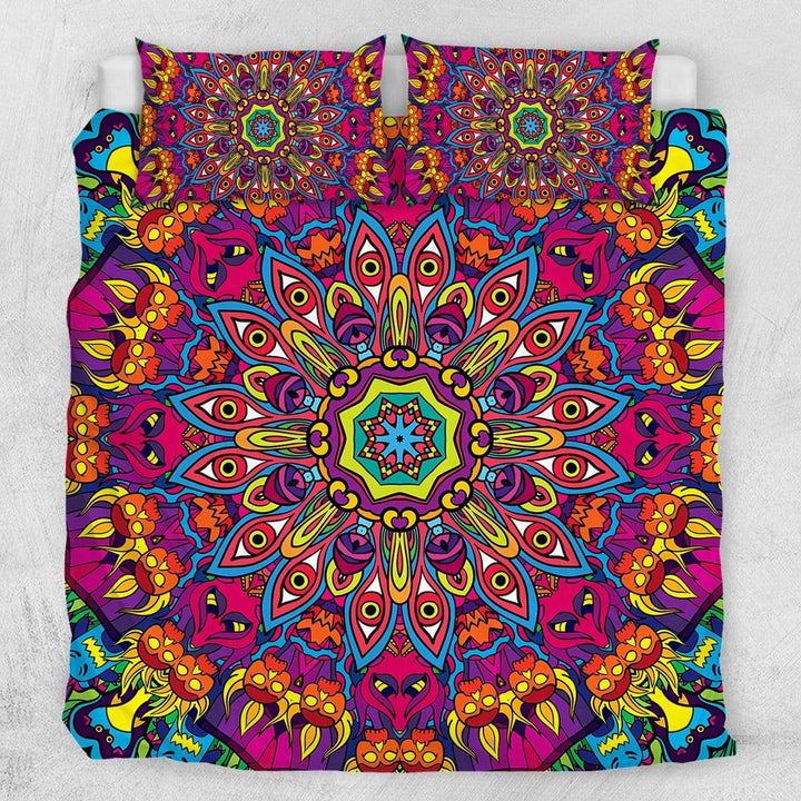 Kaleidoscope Mandala Kaleidoscope Mandala Quilt Cover Set