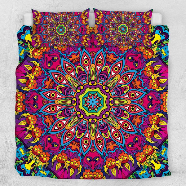 Kaleidoscope Mandala Kaleidoscope Mandala Quilt Cover Set