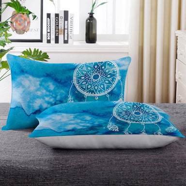 Bahaman Sea Blue Dreamcatcher Bahaman Sea Blue Dreamcatcher Pillow Cases