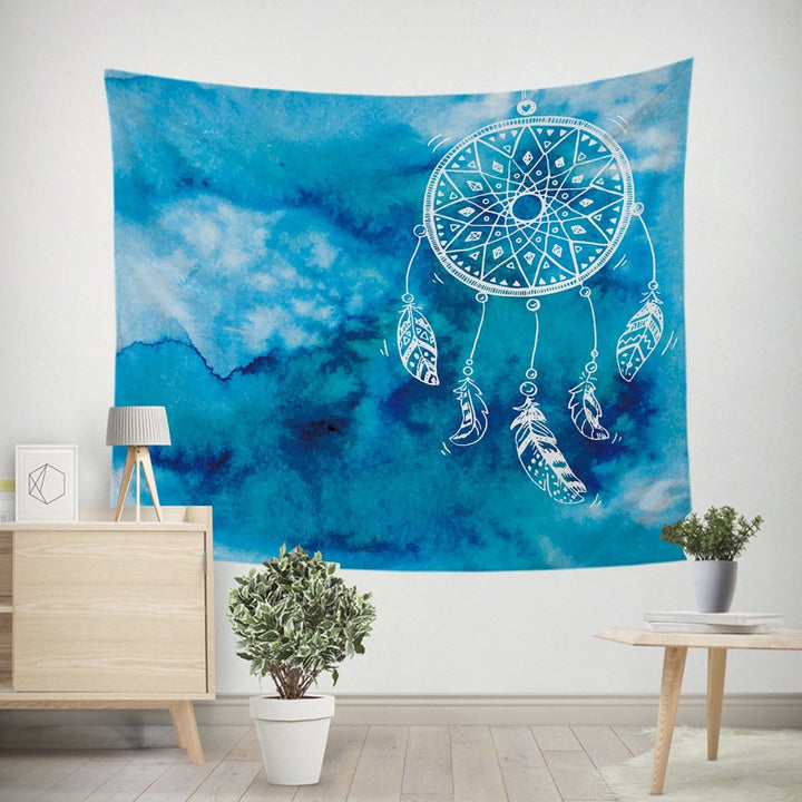 Bahaman Sea Blue Dreamcatcher Bahaman Sea Blue Dreamcatcher Tapestry