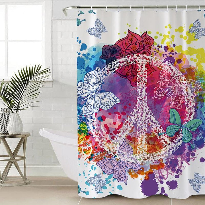 Butterfly Peace Butterfly Peace Shower Curtain
