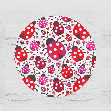 Ladybug Mania Ladybug Mania Round Minky Blanket